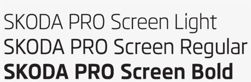 Skoda Pro Screenfonts - Skoda Font, transparent png
