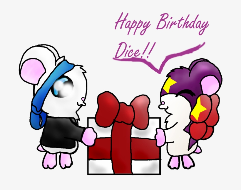 Gift Happy Birthday Dice By Lolly Pop Girl732 - Birthday, transparent png