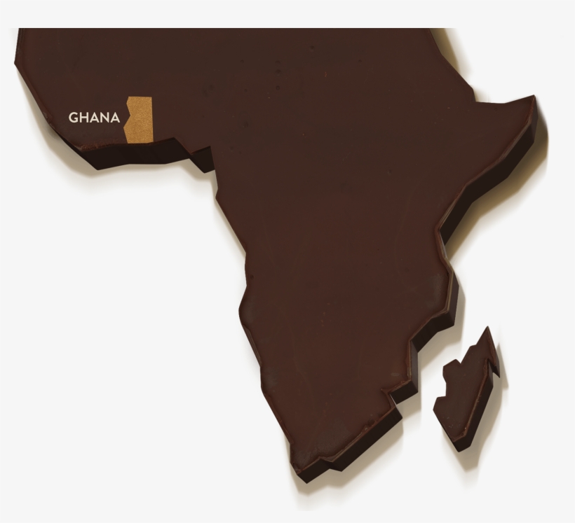 Continent Of Africa Made Of Whittaker's Chocolate - Chocolate, transparent png