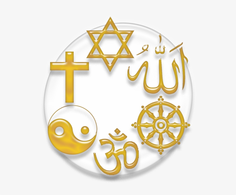 Symbol Of The Major Religions Of The World - National Unity Of India, transparent png