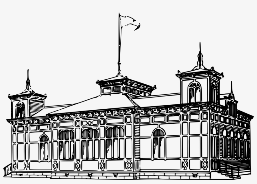 City Buildings Png Transparent Images Clipart Icons - School Building Clipart Png Black And White, transparent png
