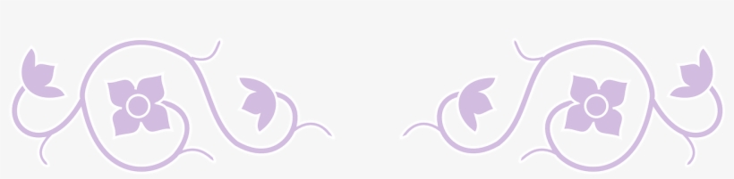 Floral Border Divider - Calligraphy, transparent png