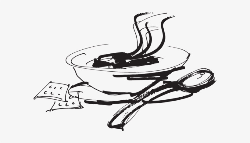 625 Soup & Crackers - Clip Art, transparent png