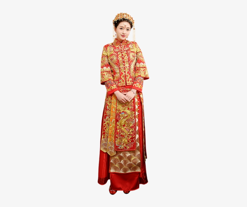 Free Shipping Vintage Wedding Dress Traditional Embroidered - Wedding Dress, transparent png