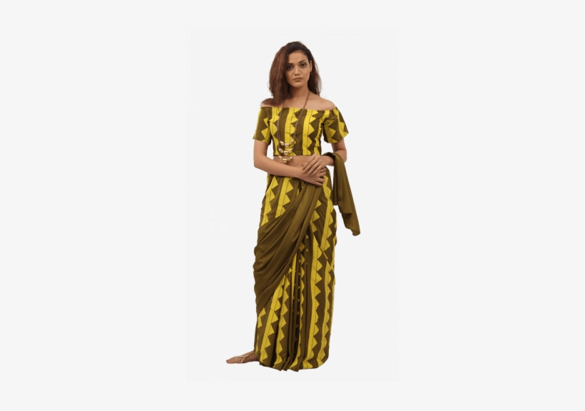 Triad Blouse , Triad Pants & Traid Saree - Sari, transparent png