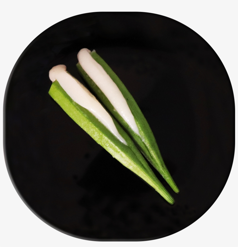Lady Finger With Fish Paste - Plate, transparent png