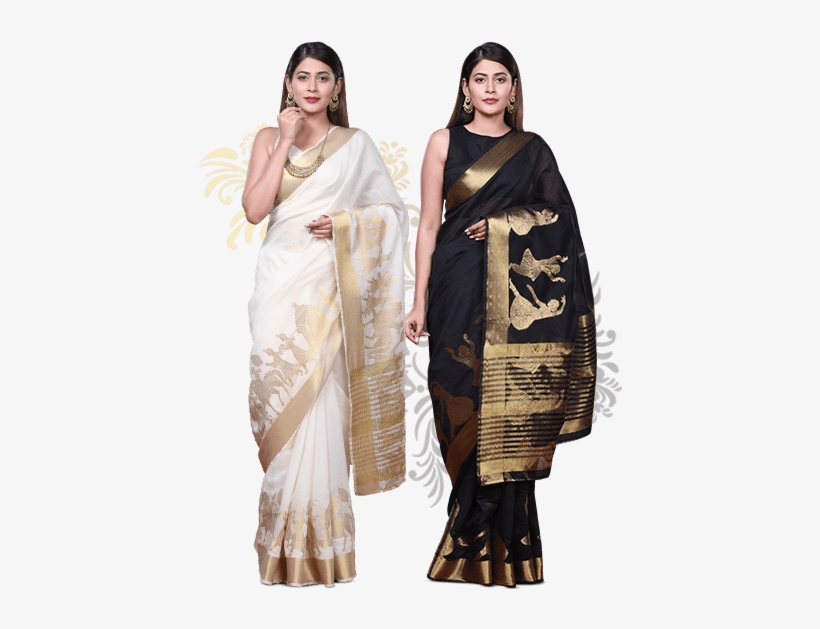 Agnisie Pick Any - Chanderi Sari, transparent png
