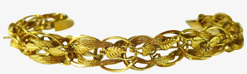 Fancy Braided 14 Kt - Fancy Braided 14 Kt. Gold Bracelet, transparent png