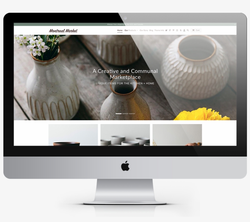 Retina Theme / Montreal - Shopify Turbo Theme, transparent png