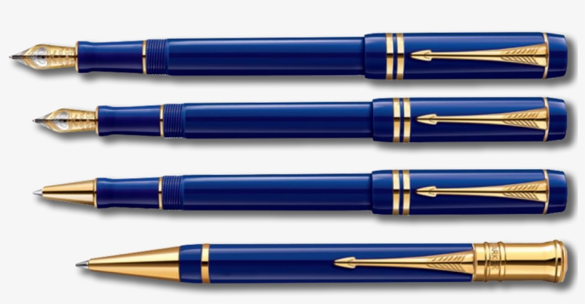 Old Pen Png For Kids - Parker Duofold Lapis Lazuli Fountain Pen International, transparent png