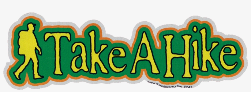 Take A Hike - Decal, transparent png