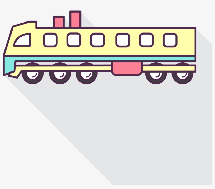 Png Coloured - Train, transparent png