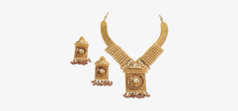 Gold Necklace Sets - Necklace, transparent png