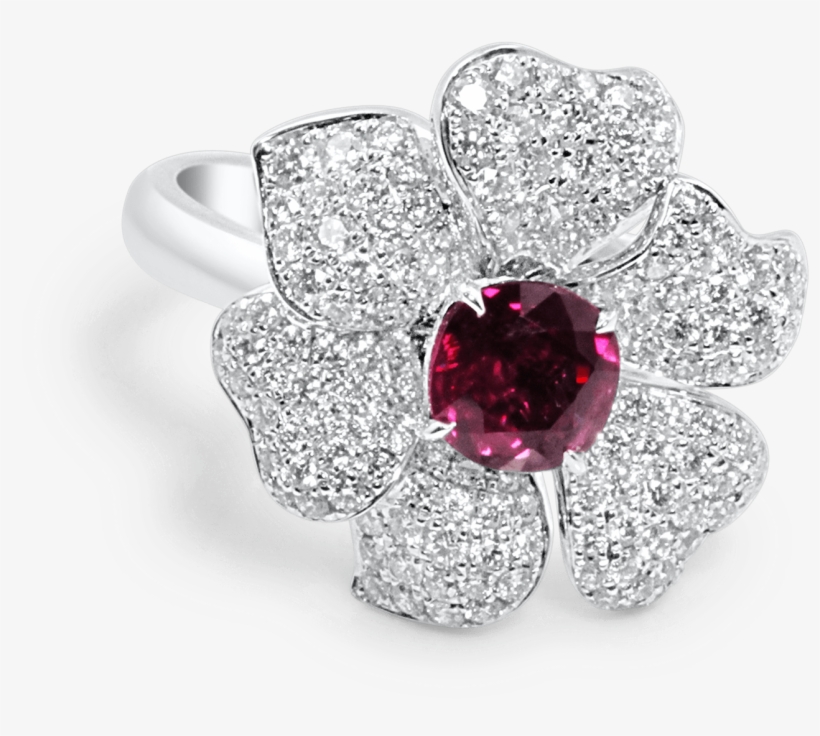 18ct Diamond Ring - Engagement Ring, transparent png