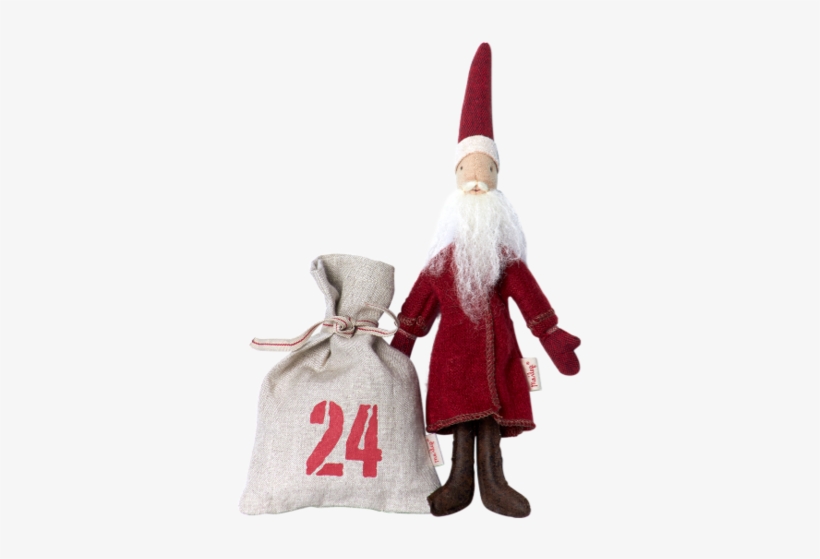 Maileg Micro Santa With Sack, transparent png