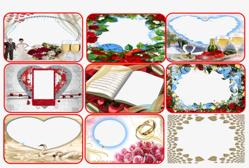 Make Your Love More Romance With Wedding Frames *** - New Wedding Photo Frames, transparent png