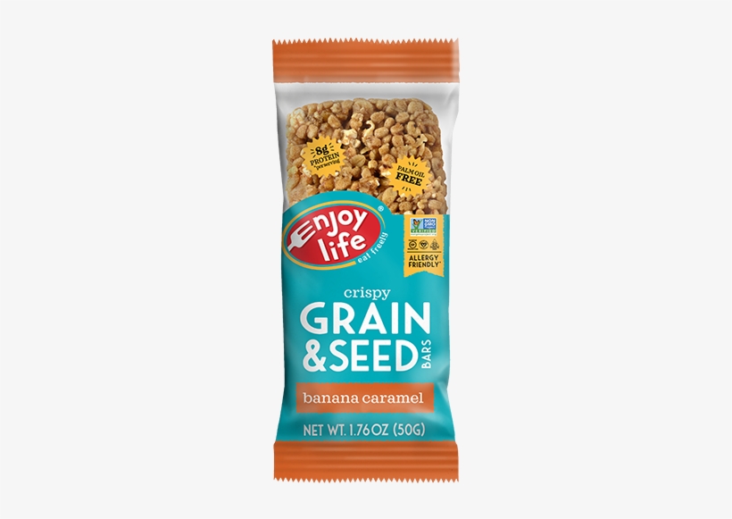 Banana Caramel Single-serve Grain & Seed Bar - Enjoy Life Foods, transparent png