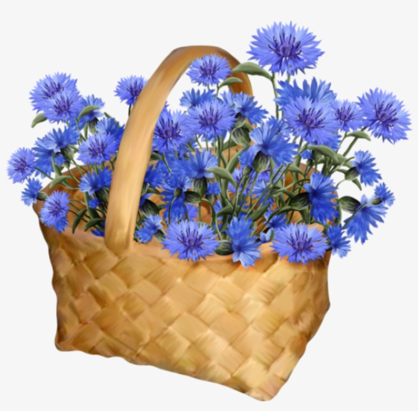 Ftestickers Flowers Basket Blueflowers - Lekker Daggie Goeie More Vriendin, transparent png