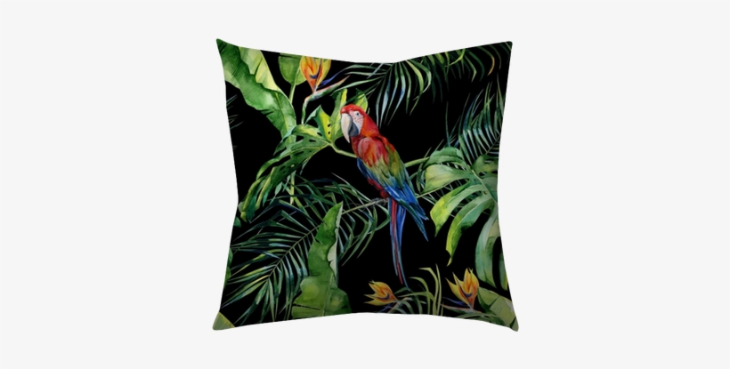 Scarlet Macaw Parrot - Bird Of Paradise Flower, transparent png