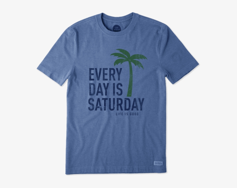 Men's Every Day Is Saturday Crusher - Happy As A Seagull With A French Fry Shirt, transparent png