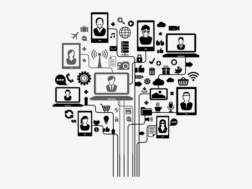 I Worked In The Media, Communication And Culture Industries - Internet Of Things Tree, transparent png