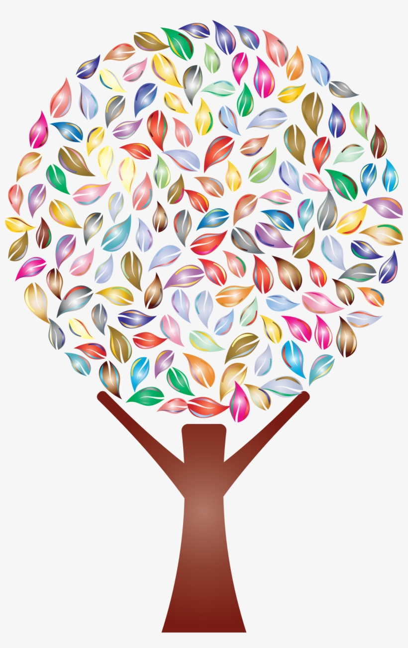 Prismatic No Background Big Image Png - Transparent Background Colorful Tree Clipart, transparent png
