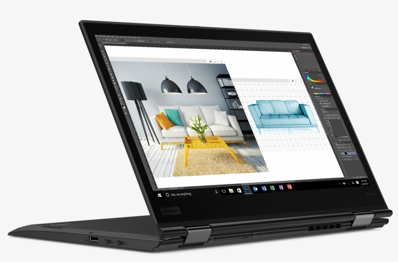 Enlarge / Lenovo Thinkpad X1 Yoga 3rd Generation - Thinkpad X1 Yoga 3rd Gen, transparent png