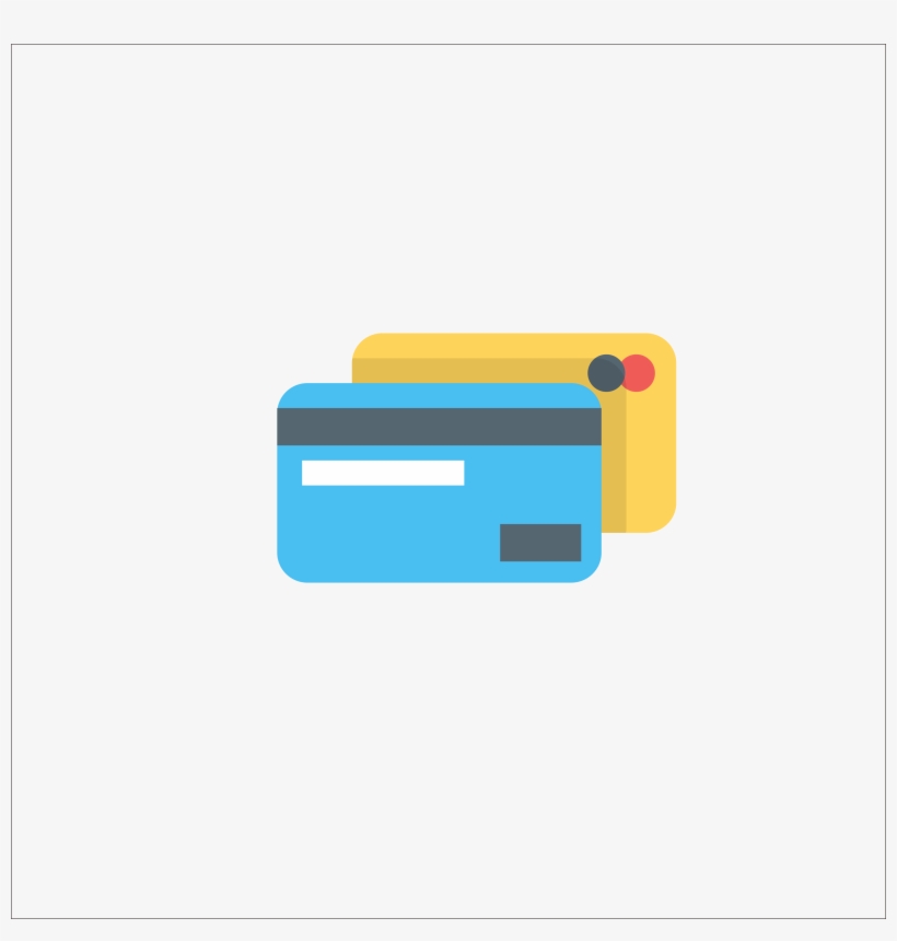 Pay Online - Credit Cards Flat Design Png, transparent png