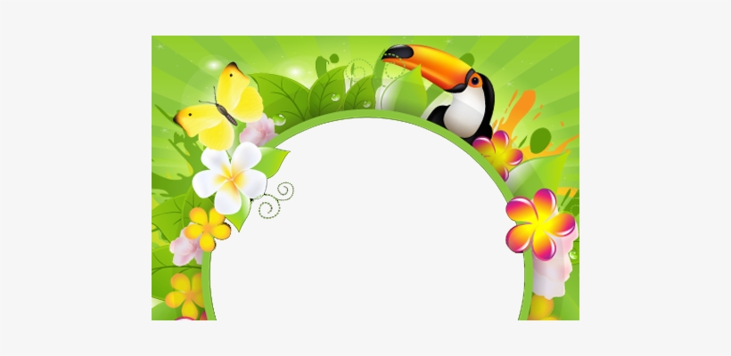 Pic Frames Pro - Beautiful Green Flower Frames, transparent png