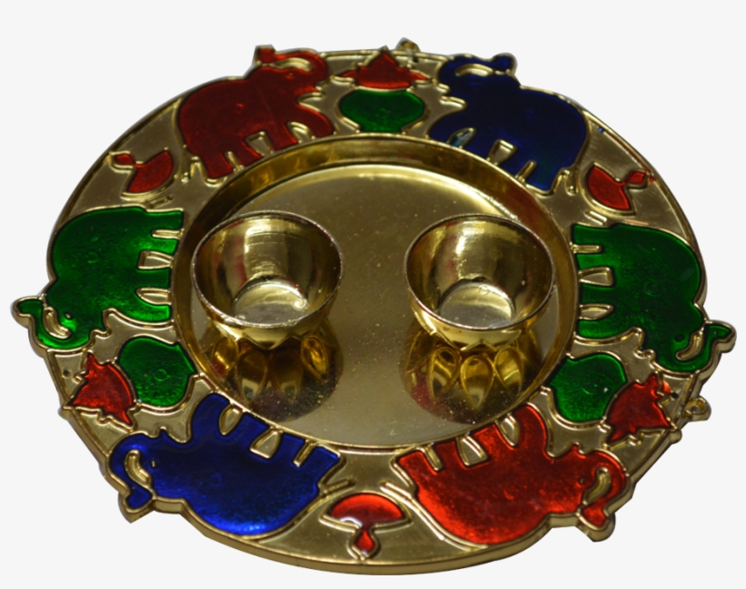 Round Elephant Kumkum Small - Weddings In India, transparent png