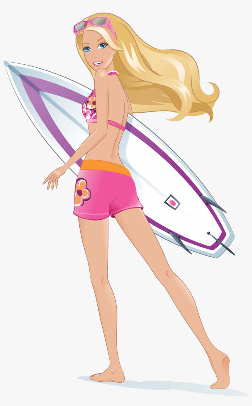 Click For A Larger View T Shirt Prints For Irons Pinterest - Barbie Beach Clip Art, transparent png