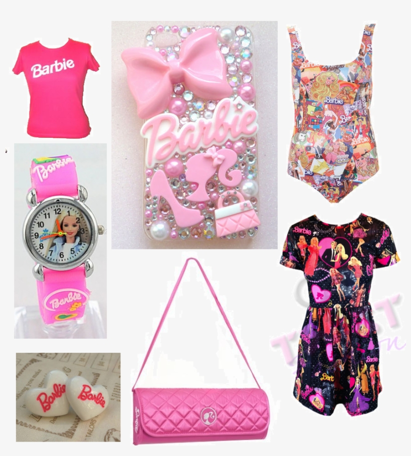 I'm A Barbie Girl - Barbie Zipbin Clutch, transparent png