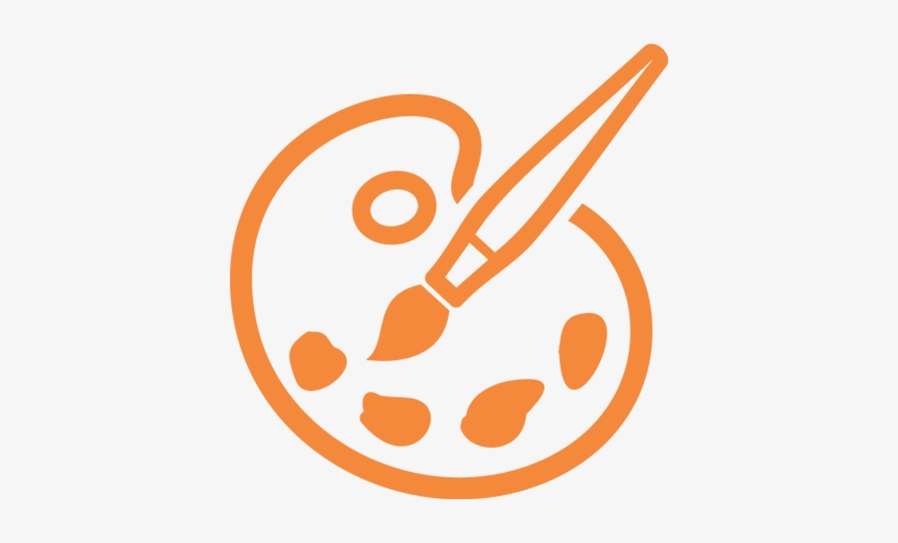 Technology Needn't Be Stressful - Paint Icone Png Orange, transparent png