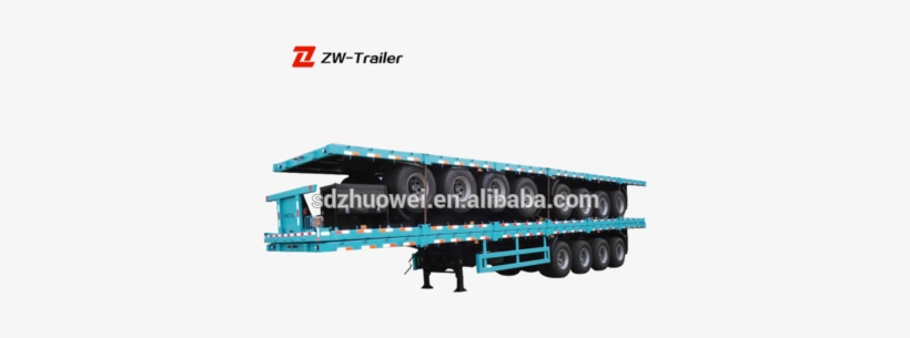 20ft And 40ft Container Trailer Low Flat Bed Truck - Intermodal Container, transparent png