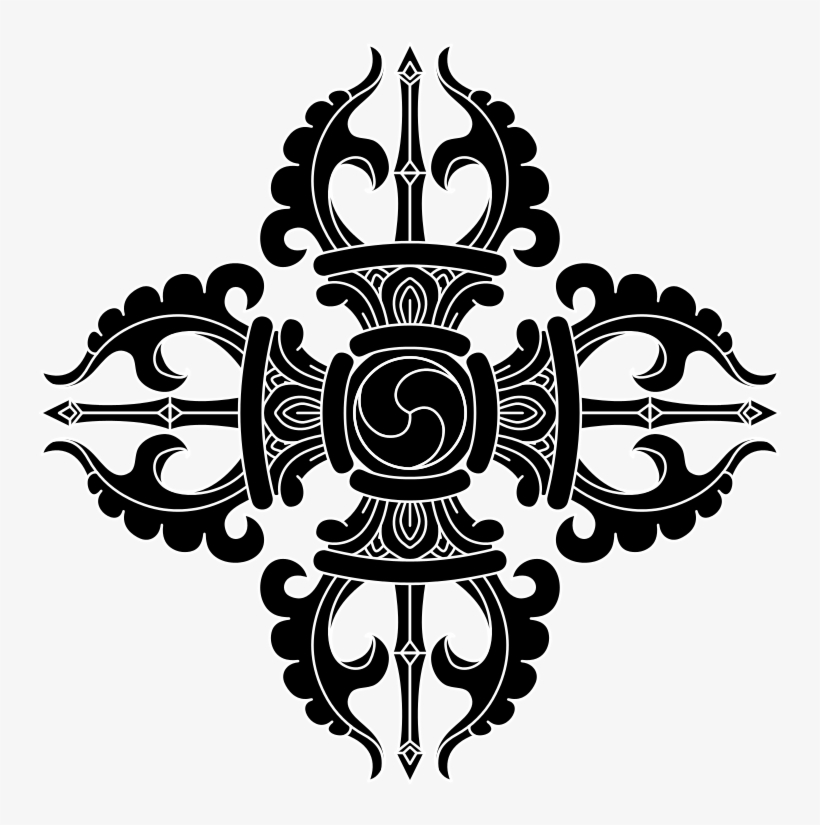 Faith Buddhism Vajra Bw - Vajra Symbol, transparent png