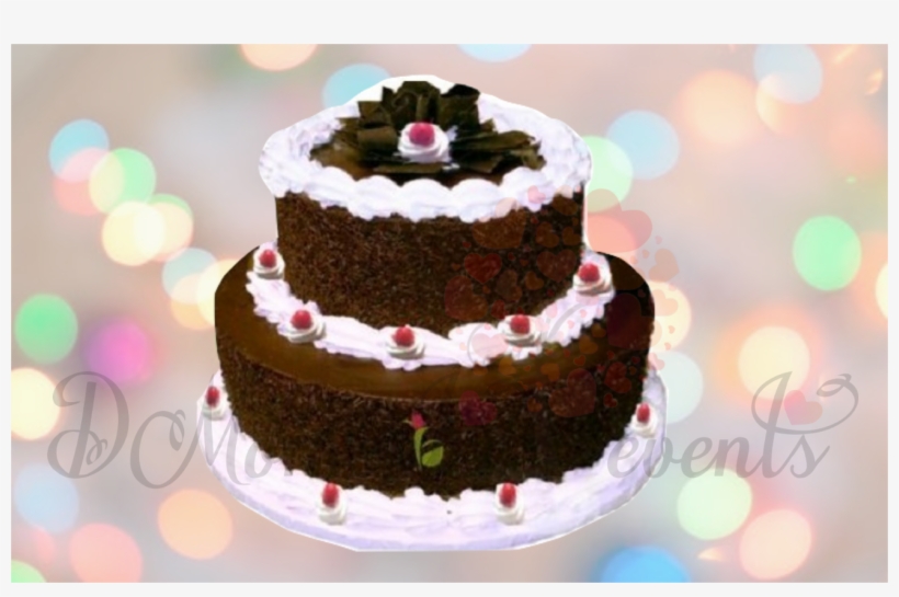 Black Forest 2 Tier Cake - Black Forest Cake Big, transparent png