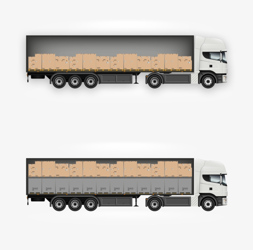 Revolutionary Payload Porter Delivers Two Level Truck - Uk Airfreight Truck, transparent png