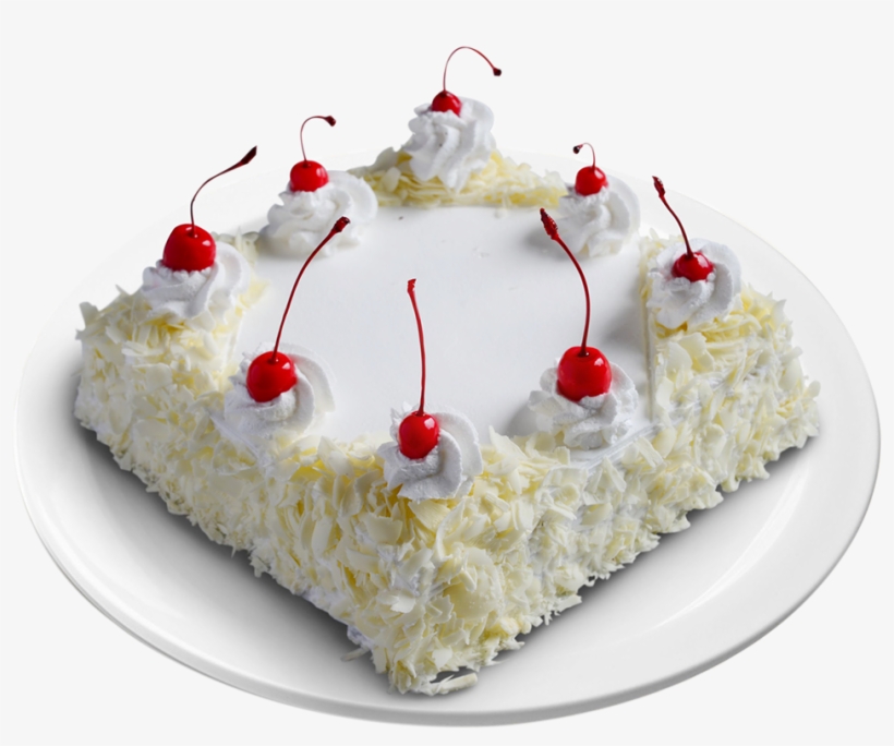 White Forest Gateau - White Forest Cake Square Shape, transparent png