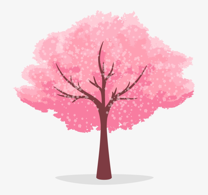 Tree - 櫻花 樹 卡通, transparent png