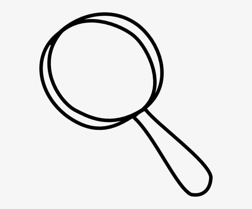 Magnifyer Glass Clip Art At Clker - Magnifying Glass Clipart Black And White, transparent png