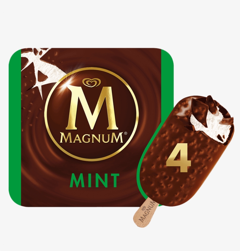 Magnum Mint Ice Cream, transparent png