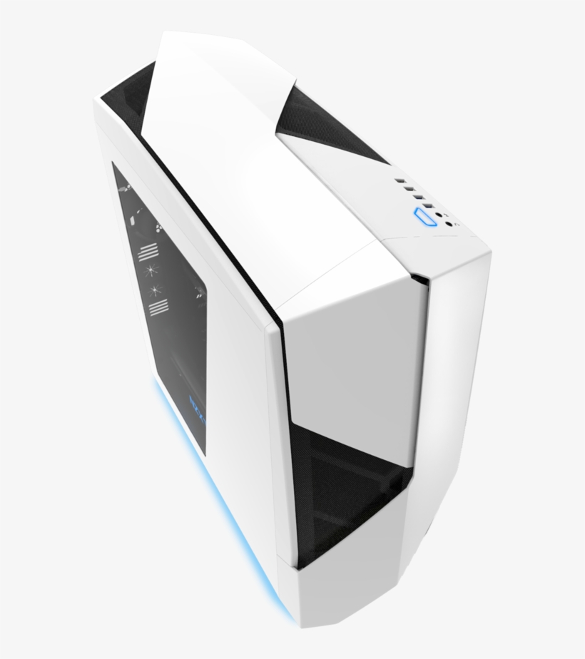 Nzxt Noctis 450 Mid Tower Case Ca-n450w-w1 Glossy White, transparent png