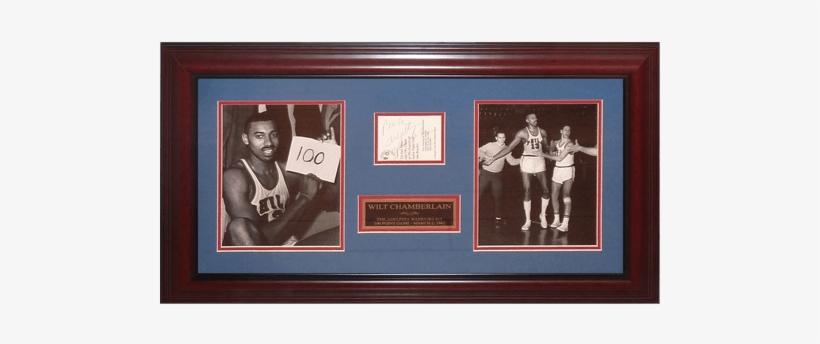 Wilt Chamberlain Autographed Philadelphia Warriors - Wilt Chamberlain 100 Point Game, transparent png