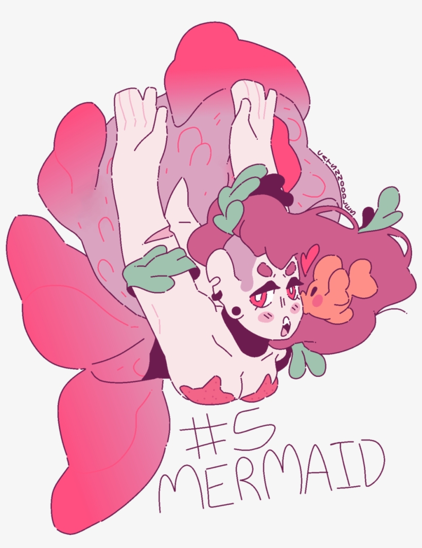 Mermaid 30 Day Monster Girl Challenge What A Punk Punk - Cartoon, transparent png