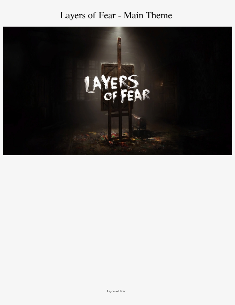 Layers Of Fear, transparent png