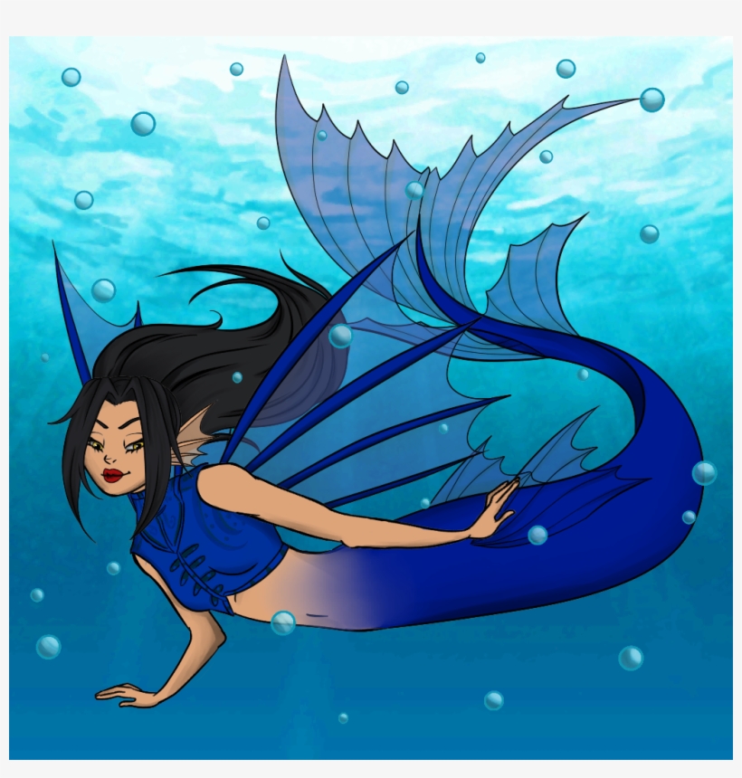 Created By Me Mermaid Karai Leorai Tmnt 2012 Karai - Cartoon, transparent png