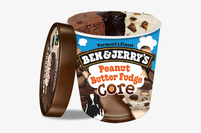 Peanut Butter Fudge Core Ice Cream, Pint - Ben Jerrys Peanut Butter, transparent png