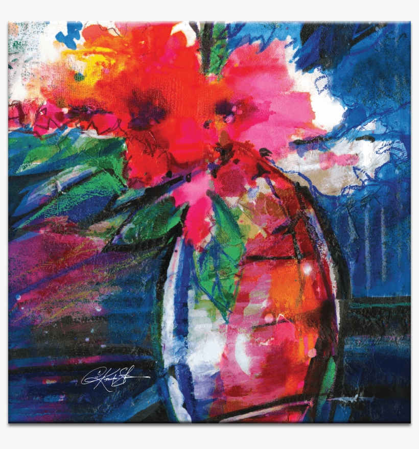 Floral Fantasy - Artist Lane Fantasy 5 By Kathy Morton Stanion Painting, transparent png