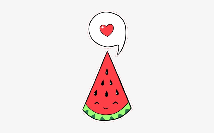 Fab Tumblr Transparent - Cute Draw Watermelon, transparent png