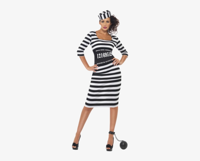 Sexy Prisoner Costume - Convict Dress Up, transparent png